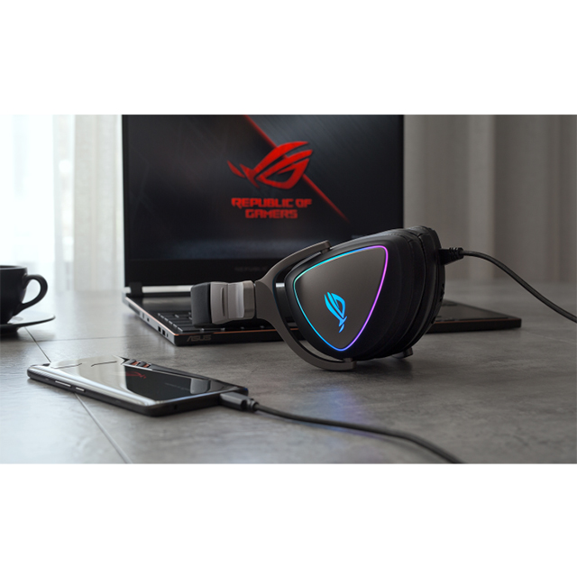 Diadema Asus ROG Delta / Alámbrico / USB-C / USB A / PC / MAC / PS4 / PS5 / Switch