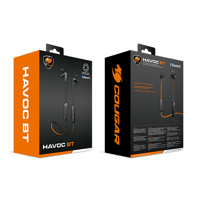 Audifonos Cougar Havoc BT, Bluetooth 4.1, Manos Libres, 3H85BP10B.0001