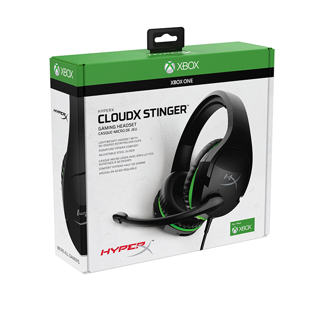 Diadema HyperX CloudX Stinger, Alámbrico, 3.5mm, Xbox One, Stereo, HX-HSCSX-BK/WW, 4P5K1AA