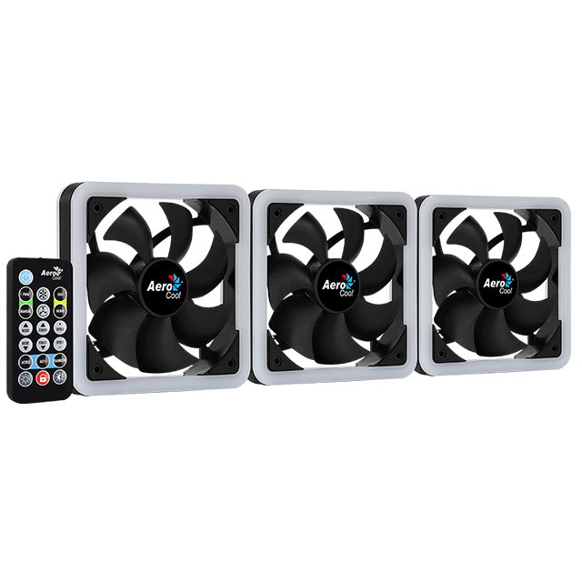 Ventiladores Aerocool Edge 14 Pro, 3x140mm, ARGB