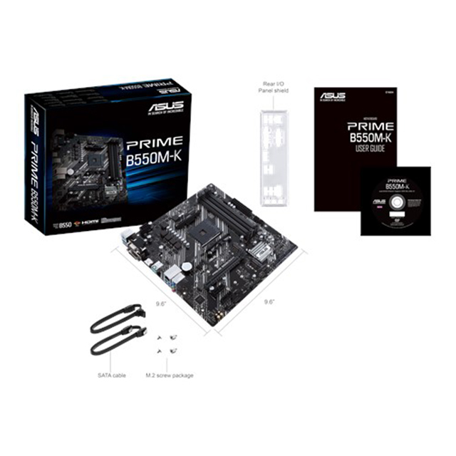 Tarjeta Madre ASUS PRIME B550M-K, AM4, Micro-ATX, DDR4, PCIe 4.0
