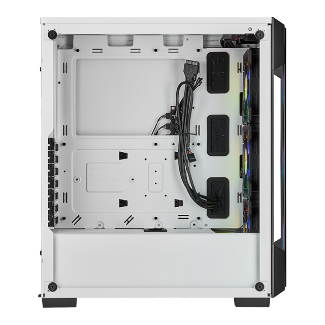 Gabinete Corsair Icue 220T RGB Blanco, Cristal Templado, 3 Ventiladores SP120 RGB PRO, ATX - CC-9011191-WW