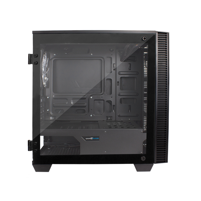 Gabinete GameFactor CSG560, Micro-ATX, ARGB, Vidrio Templado, Panel frontal Infinity