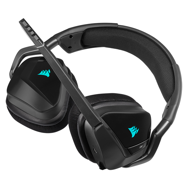 Diadema Corsair Void RGB Elite Wireless, Inalámbrico, USB, PC, Mac, PS5, 7.1 Surround, Carbon - CA-9011201-NA