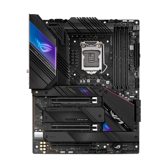 Tarjeta Madre Asus ROG Strix Z590-E Gaming WIFI, 10-11 Gen Intel, DDR4 5333Mhz OC, ATX, Quad M.2, Aura Sync