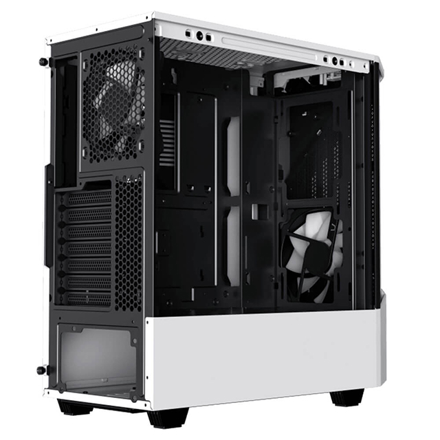 Gabinete Munfrost Panda Pro White, E-ATX, Cristal Templado, 2 Ventiladores ARGB