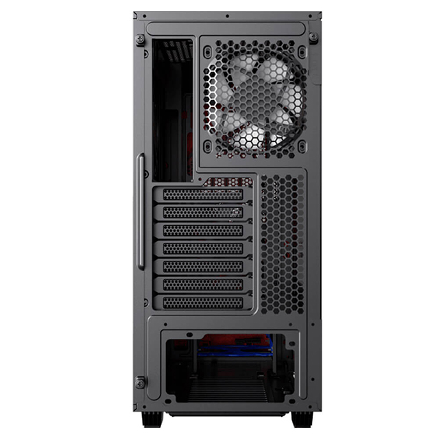 Gabinete Munfrost Panda Pro Red, E-ATX, Cristal Templado, 2 Ventiladores ARGB