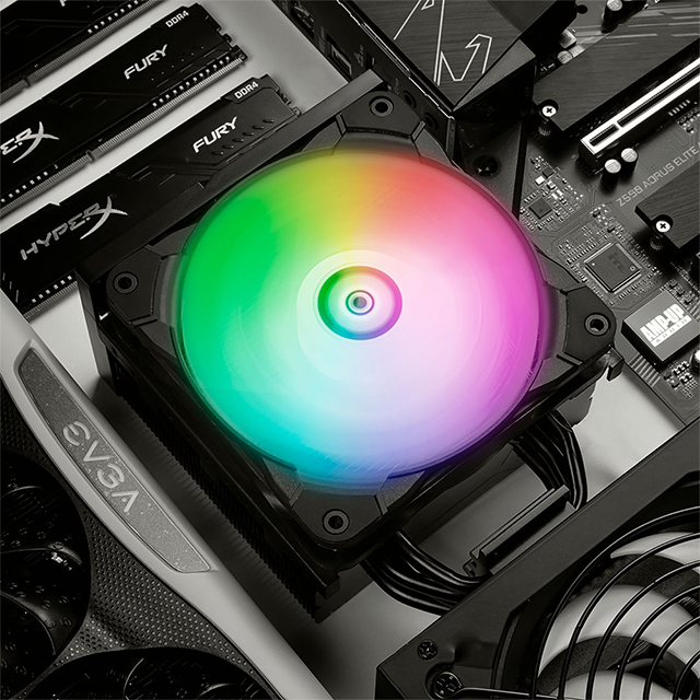 Disipador para CPU Munfrost Cold Wind RGB, 1 Ventilador, MFDCWR1B