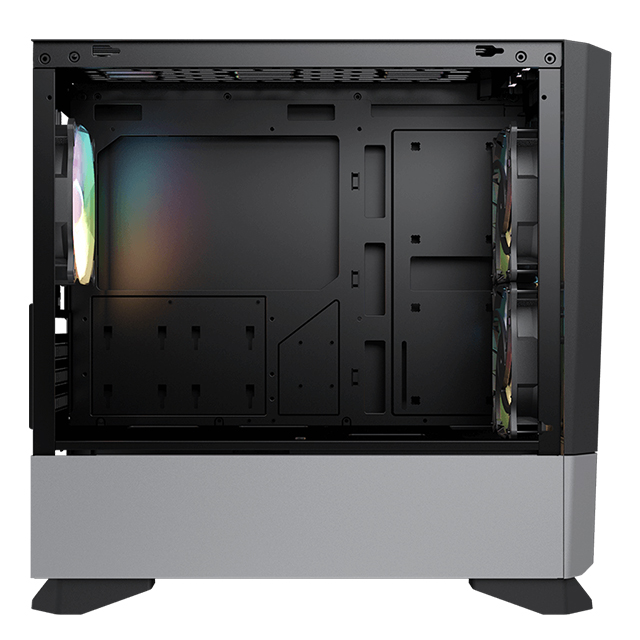 Gabinete Cougar MG140 Air RGB, Cristal Templado, 3 Ventiladores ARGB, M-ATX - CGR-5JM8B-AIR-RGB