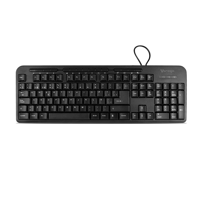 Combo de Teclado y Mouse Vorago, USB, 15 Teclas multimedia, Español - KM-107