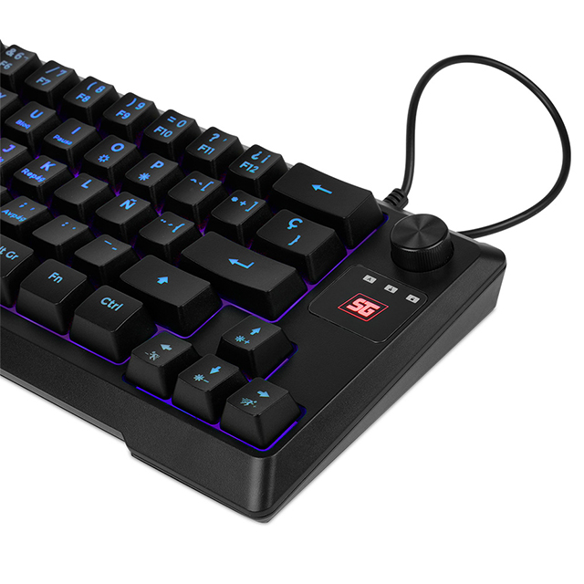 Teclado Gamer 65% Vorago Start The Game KB-506 | 7 Modos de iluminacion | Control de audio