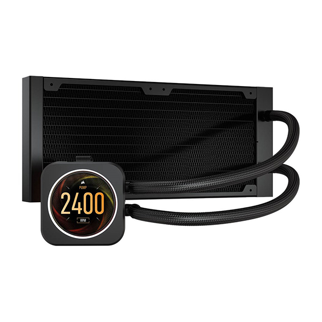 Enfriamiento Liquido Corsair ICUE H100i Elite LCD Display RGB 240MM - CW-9060061-WW