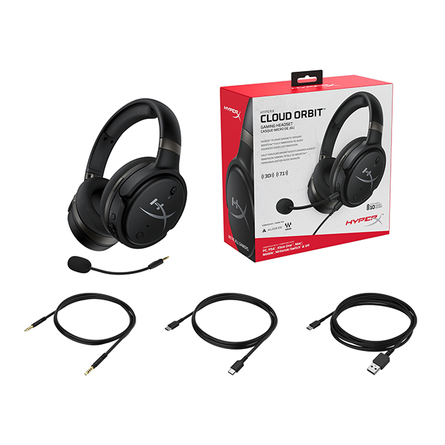 Diadema HyperX Cloud Orbit, Alámbrico, USB, USB-C, 3.5mm, PC, PS4, Xbox One, Nintendo Switch, Mobile Devices, Stereo, 7.1 Surround, 3D Sound, HX-HSCO-GM/WW