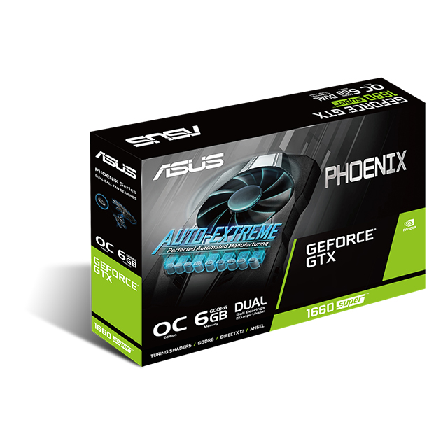 Tarjeta de Video Nvidia Asus Phoenix GeForce GTX 1660 Super 6GB GDDR6 - PH-GTX1660S-6G