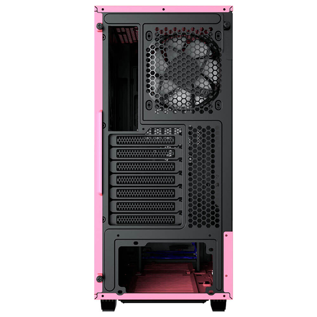 Gabinete Munfrost Panda Pro Pink, E-ATX, Cristal Templado, 2 Ventiladores ARGB