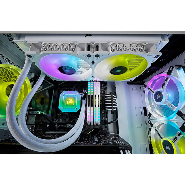 Enfriamiento Liquido Corsair ICue H100i Elite Capellix White RGB 240MM - CW-9060050-WW