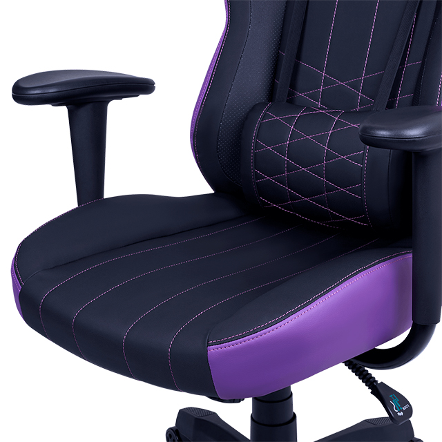 Silla Gamer Cooler Master Caliber E1 | Morada | Reclinable | 120Kg - CMI-GCE1-PR