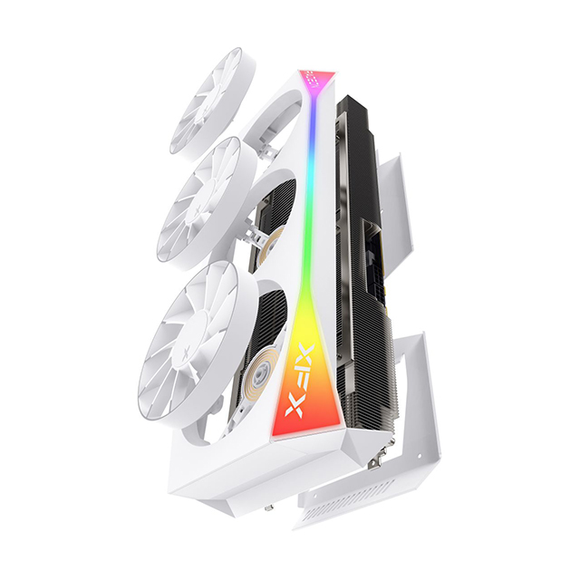 Tarjeta de Video AMD XFX Radeon RX 9070 XT Mercury OC Magnetic Air, 16GB GDDR6, PCI Express 5.0 - RX-97TRGBBW9