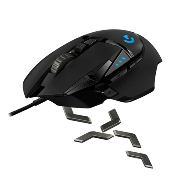 Mouse Logitech G502 Hero, Alámbrico, 16,000 DPI - 910-005550