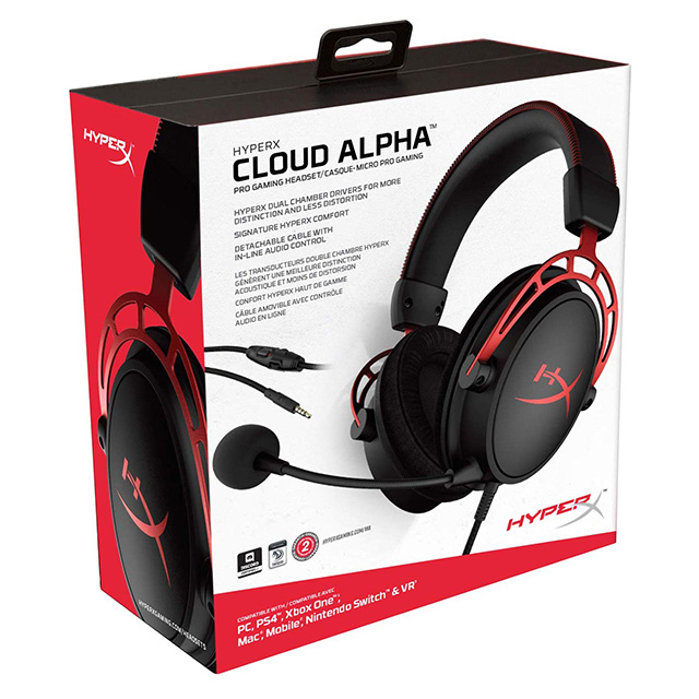 Diadema HyperX Cloud Alpha, Alámbrico, 3.5mm, PC,PS4, Xbox One, Nintendo Switch, Mobile Devices, Stereo - HX-HSCA-RD/AM