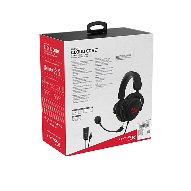 Diadema HyperX Cloud Core 7.1, Alámbrico, USB, 3.5mm, PC, PS4, Xbox One, Nintendo Switch, Mobile Devices, 7.1 surround - HX-HSCC-2-BK/WW