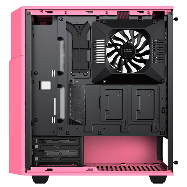 Gabinete Munfrost Panda Pro Pink, E-ATX, Cristal Templado, 2 Ventiladores ARGB