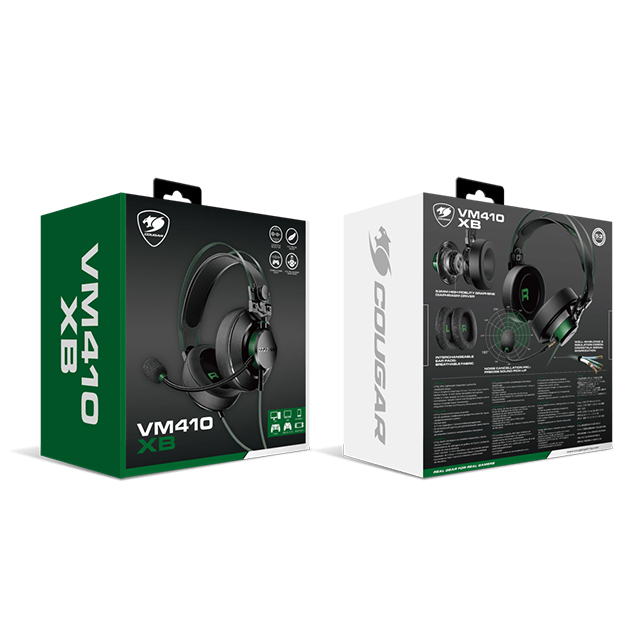 Diadema Cougar VM410 XB, Alámbrico, 3.5mm, PC / PS / Xbox / Switch / Mobile, 3H550P53X.0001