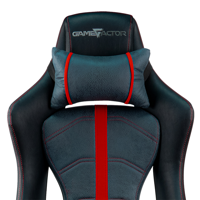 Silla Gamer GameFactor CGC650, Negro/Rojo, Reclinable, 4D, 150Kg - CGC650-RD