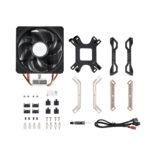 Disipador para CPU Cooler Master Hyper 212 EVO V2, 1 Ventilador 120mm  - RR-2V2E-18PK-R2