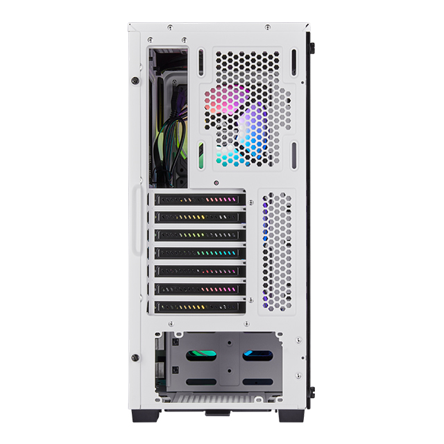 Gabinete Corsair Icue 220T RGB Blanco, Cristal Templado, 3 Ventiladores SP120 RGB PRO, ATX - CC-9011191-WW