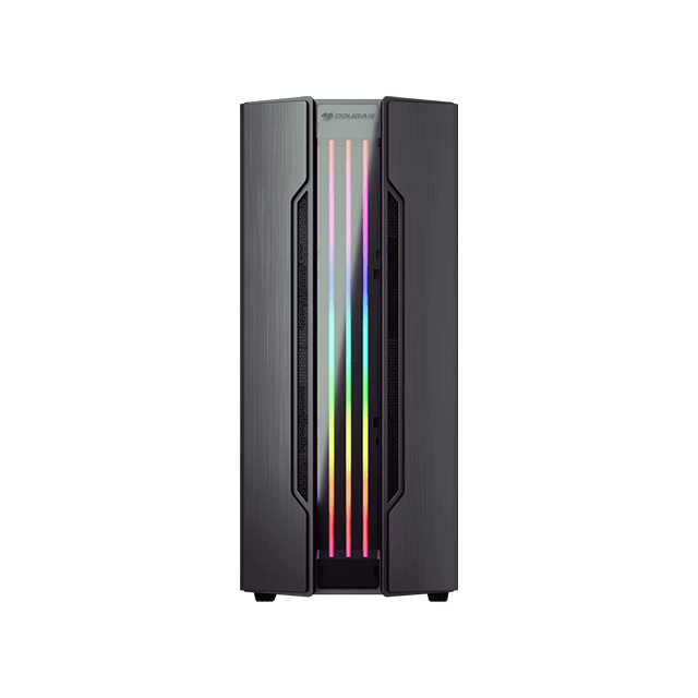 Gabinete Cougar Gemini S Iron Gray (2020) ARGB, Soporte GPU Vertical, Cristal Templado, 1 Ventilador, E-ATX - 385BMBP.0001