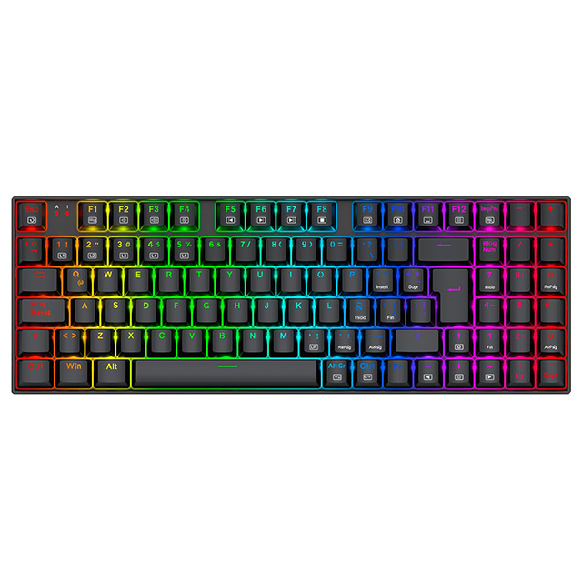 Teclado Gamer Mecánico Redragon Ziggs K669, Switches Red, Alámbrico, Iluminación RGB, Español - K669-RGB-SP