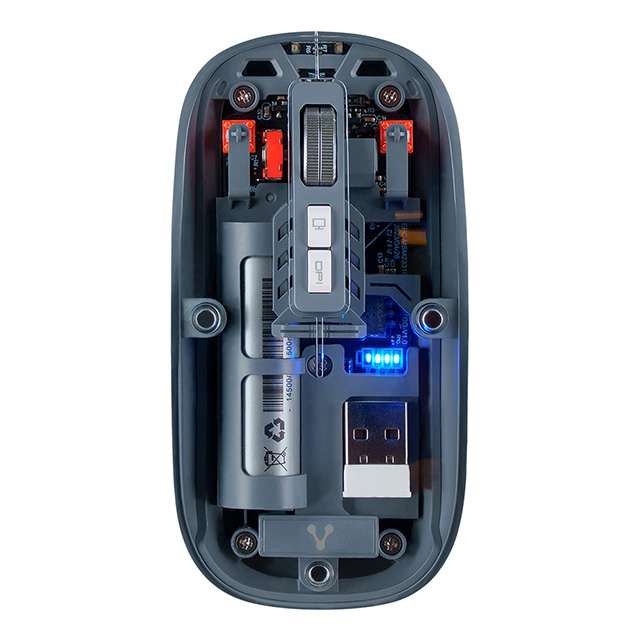 Mouse Vorago MO-415, Inalambrico, Recargable USB Tipo-C - MO-415