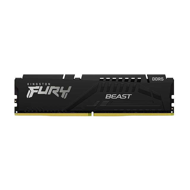 Memoria RAM Kingston Fury Beast 16 GB, DDR5, 5600 MT/s, EXPO, CL36, Disipador – KF556C36BBE-16 - DDR5-LOCK 