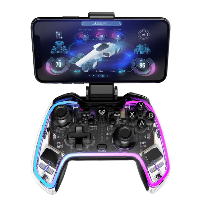 Control Inalámbrico Balam Rush Kontrol Glow G595, Bluetooth, RGB, Botones Programables, PC, PS5, PS4, Android, iOS, Switch - BR-936910