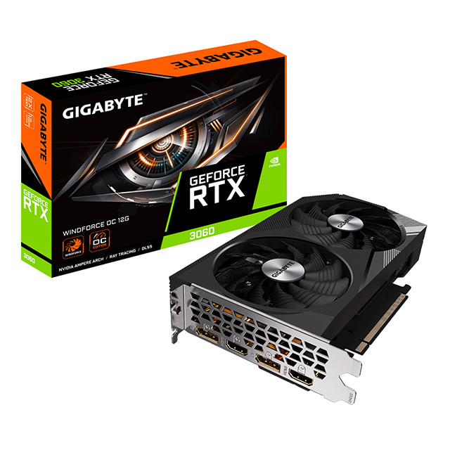 Tarjeta de Video Gigabyte RTX 3060 - GV-N3060WF2OC-12GD