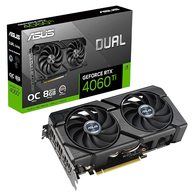 Tarjeta de Video Asus Dual Nvidia Geforce GTX 4060 Ti Evo OC, 8GB, GDDR6 - DUAL-RTX4060TI-O8G-EVO