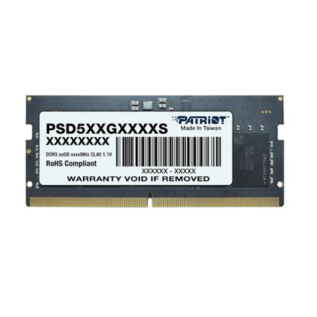 Memoria RAM SO-DIMM Patriot Signature Line, 32GB, DDR5, 4800Mhz - PSD532G48002S