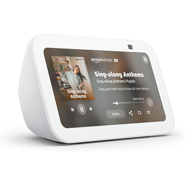Amazon Echo Show 5 3ra Gen, Pantalla Inteligente HD con Alexa, Camara 2 MP, Blanco - B09B2QTGFY