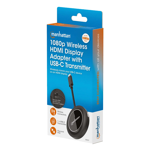 Transmisor USB-C Inalámbrico HDMI Manhattan 208437