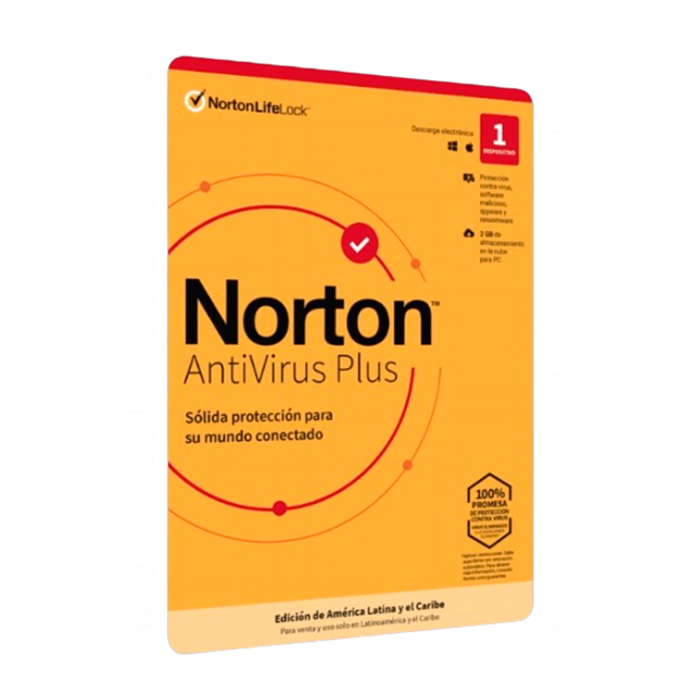 Norton AntiVirus Plus, 1 Dispositivo, Suscripción 24 Meses, Licencia Digital ESD – 21437304