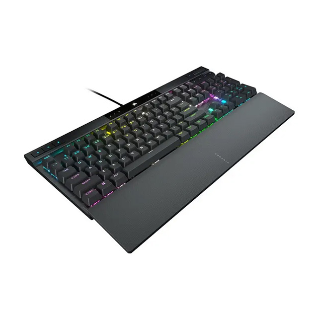 Teclado Corsair K70 Pro con teclas PBT Double Shot Pro, Optico-Mecanico, RGB, Alámbrico, Negro, Ingles - CH-910941A-NA