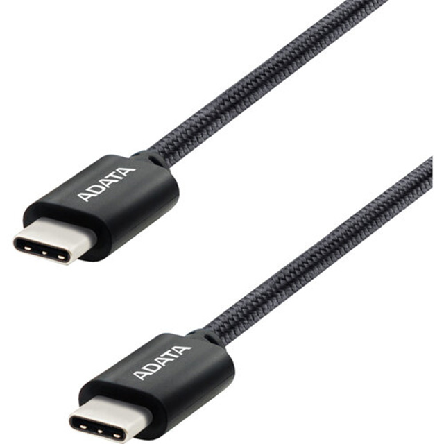 Cable Adata USB-C a USB-C, Negro, 1 Metro - CACC-100PN-BK