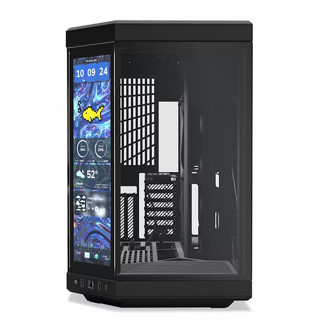 Gabinete Hyte Y70, Pantalla Touchscreen 4k/60Hz, Midtower, E-ATX, Negro - CS-HYTE-Y70-B-L