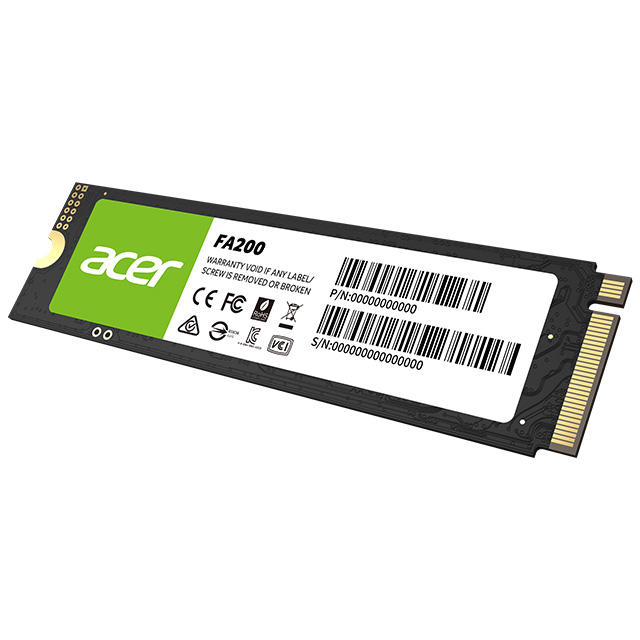 Unidad de Estado Solido SSD M.2 Acer FA200, 2TB, 7,200 / 6,200MB/s - BL.9BWWA.125