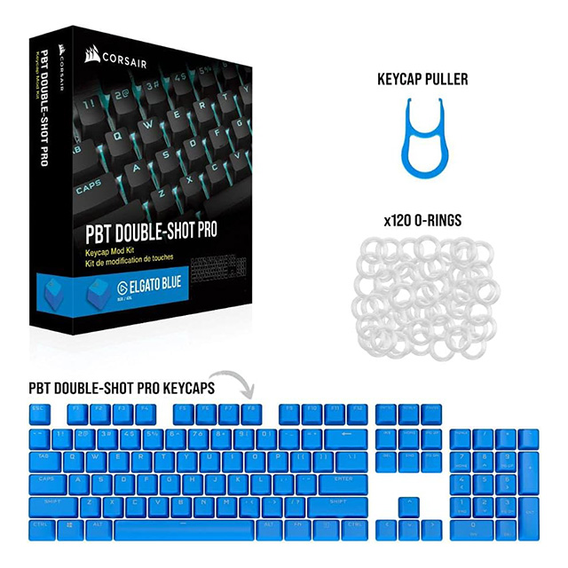 Corsair Keycap Mod Kit PBT Double Shot Pro Azul - CH-9911030-NA