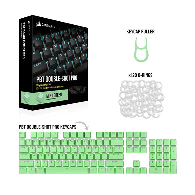 Corsair Keycap Mod Kit PBT Double Shot Pro Verde - CH-9911080-NA