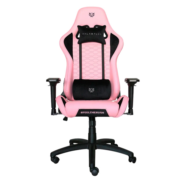 Silla Gamer Balam Rush Thunder V2, Reclinable, 150Kg, Rosa - BR-932851