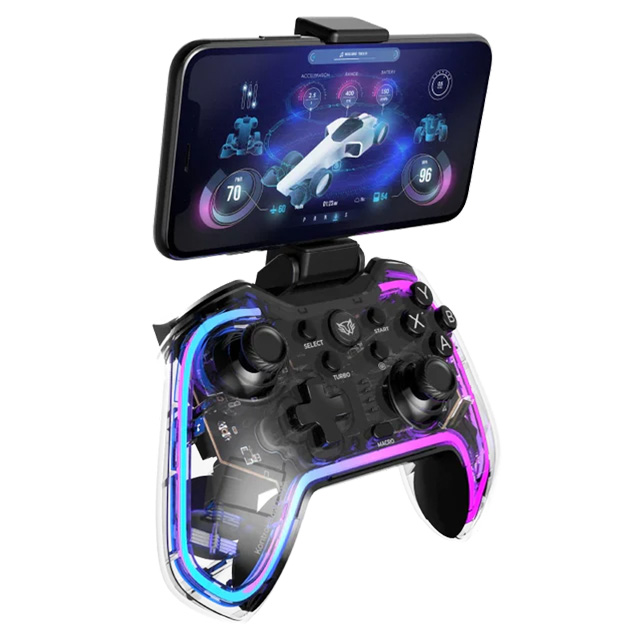 Control Inalámbrico Balam Rush Kontrol Glow G595, Bluetooth, RGB, Botones Programables, PC, PS5, PS4, Android, iOS, Switch - BR-936910