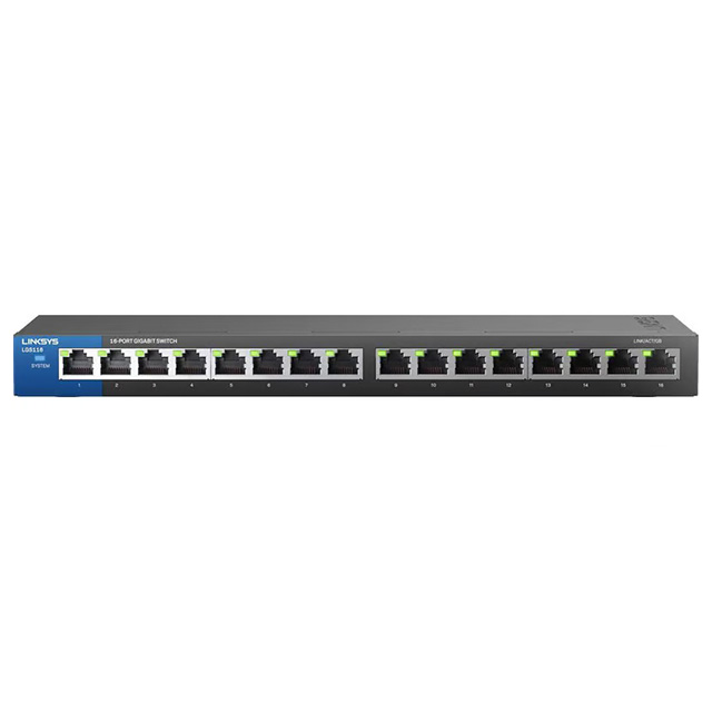 Switch Linksys LGS116 de 16 puertos 10/100/1000Mbps - H45000I